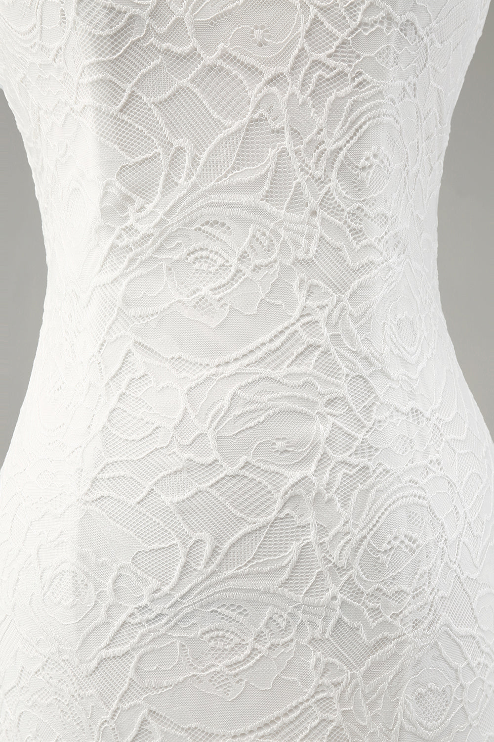 Ivory Mermaid Spaghetti Straps Long Wedding Dress with Slit Sexy