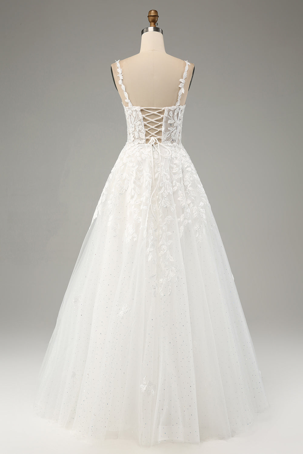 Ivory Ball-Gown Off The Shoulder Beaded Wedding Dress With Appliques Sexy