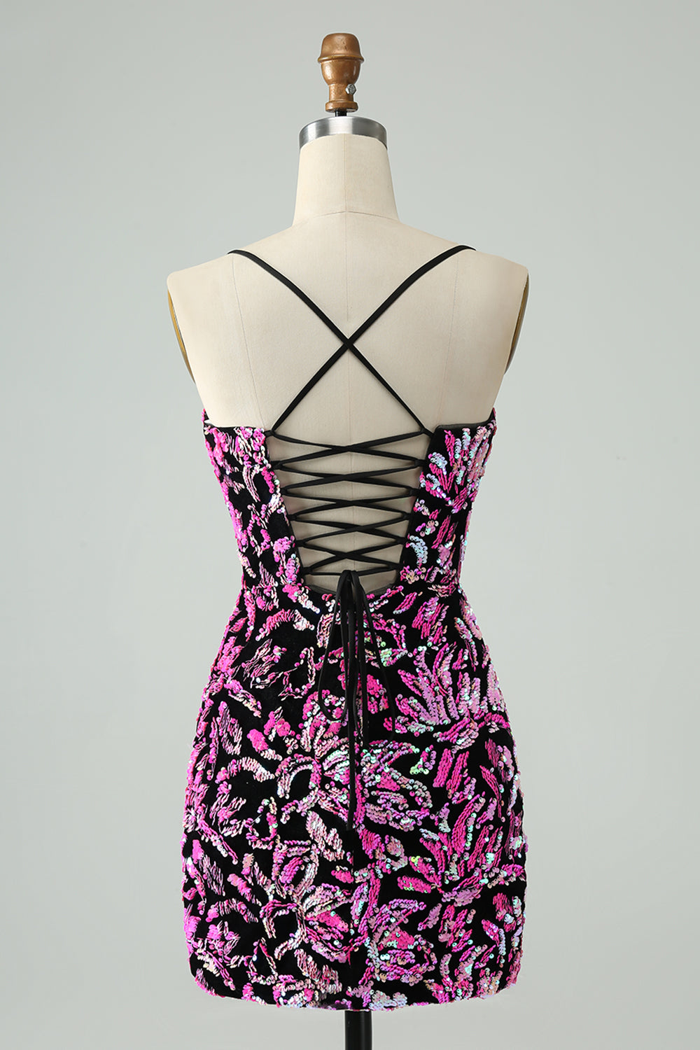 Pretty Green Black Bodycon Sparkly Sequin Short Homecoming Dress Sexy