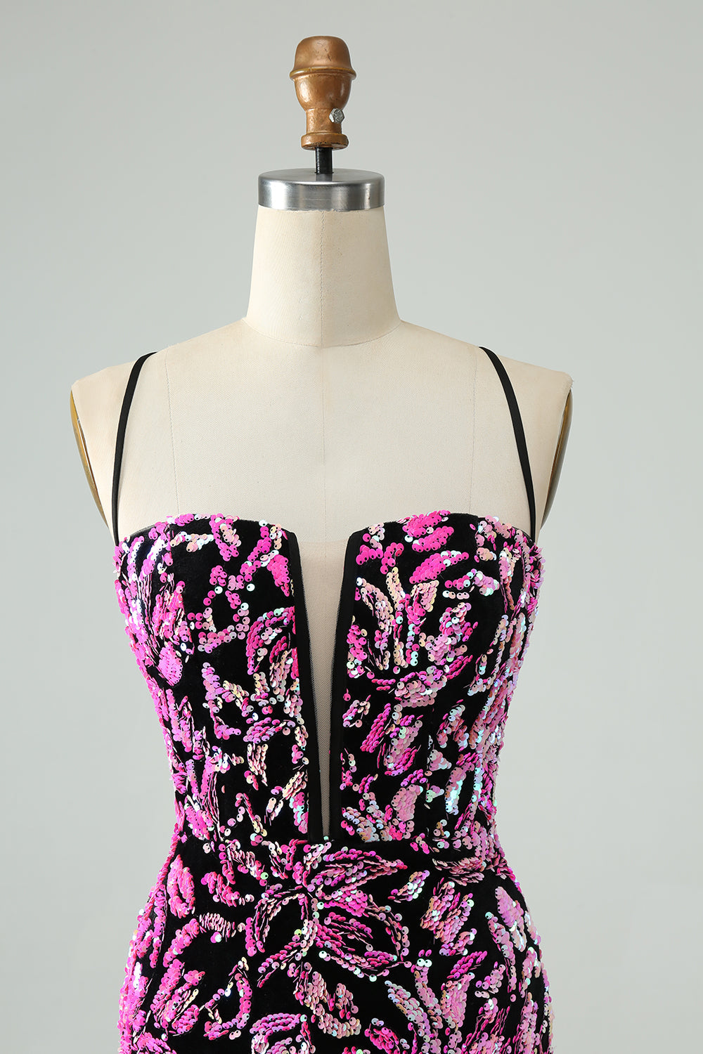 Pretty Green Black Bodycon Sparkly Sequin Short Homecoming Dress Sexy