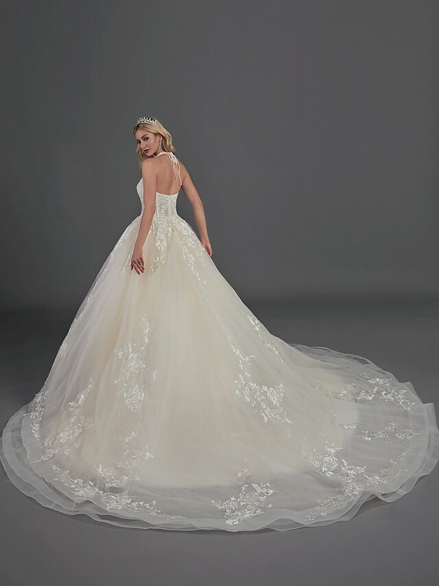 A-Line Wedding Dresses Off Shoulder Court Train Satin Short Sleeve Country Simple Plus Size Modern with Cascading