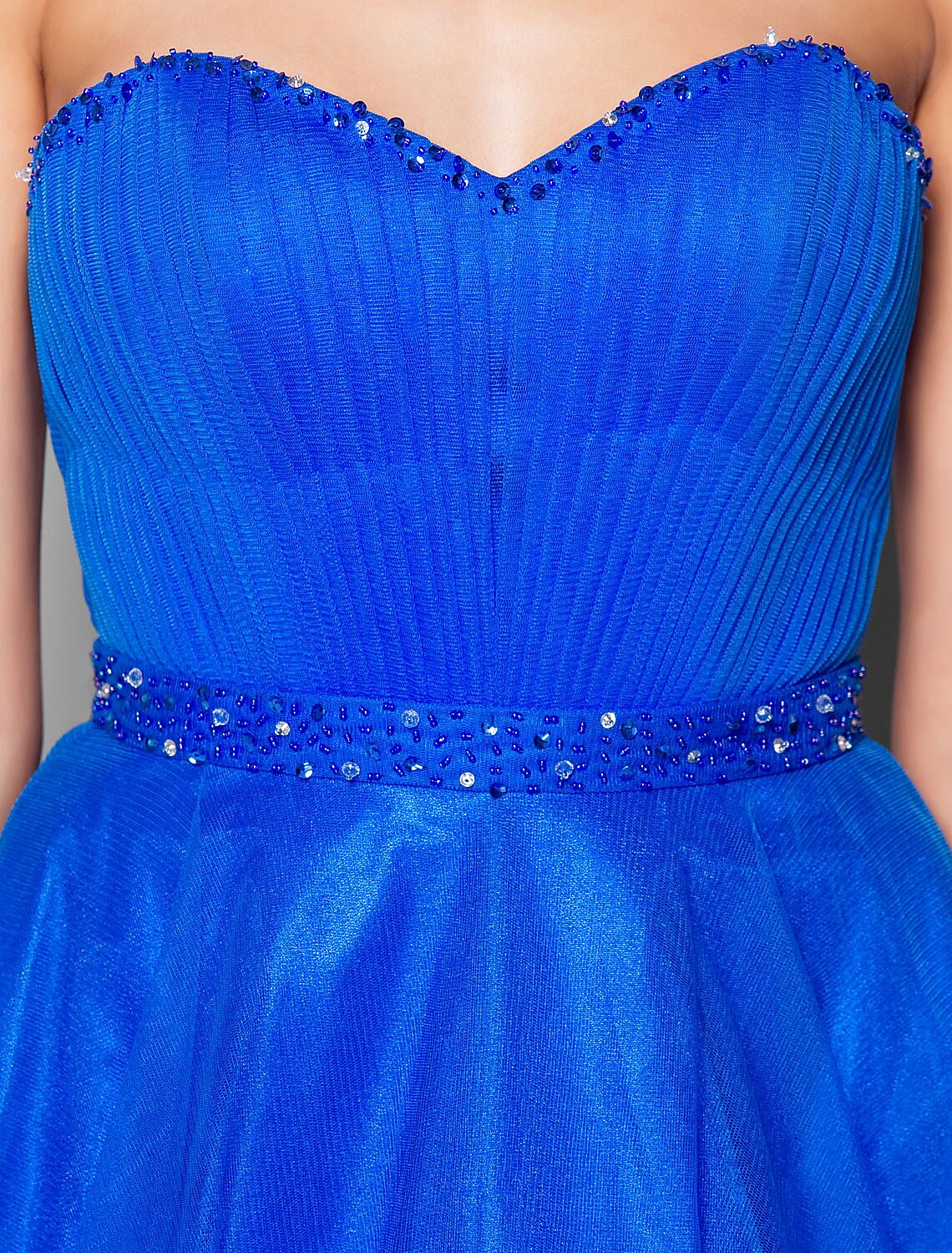 Ball Gown Lace Up Dress Formal Evening Floor Length Sleeveless Sweetheart Tulle with Beading