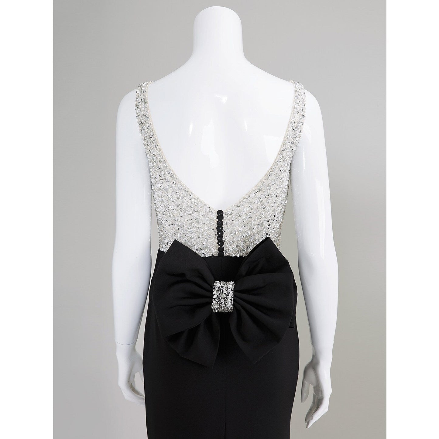 Mermaid / Trumpet Sparkle & Shine Formal Evening Dress Scoop Neck Sleeveless Court Train Jersey