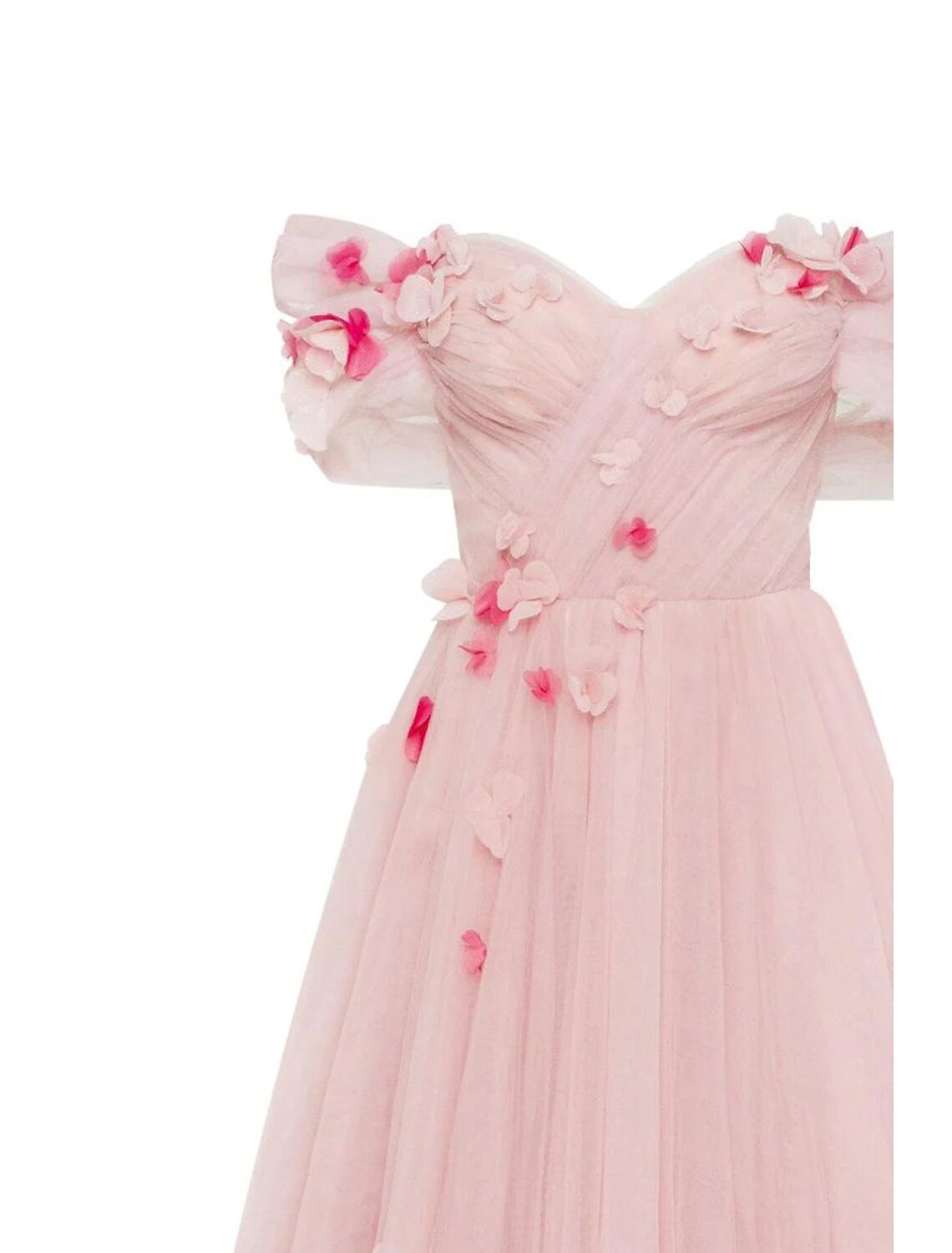 Ball Gown Sheath / Column Homecoming Dresses Floral Dress Quinceanera Floor Length Sleeveless Off Shoulder Tulle