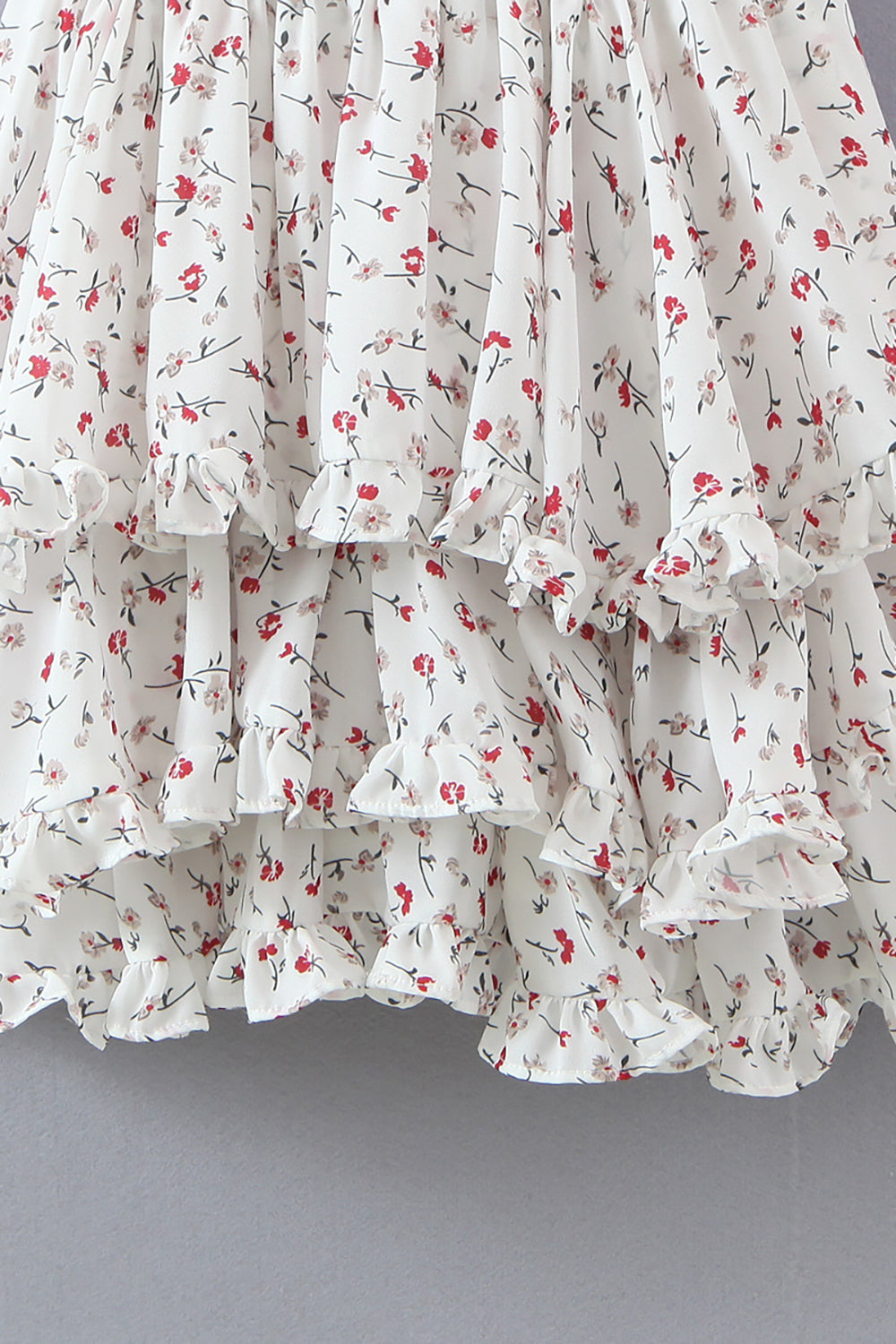Pink A-Line Tie Straps Printed Graduation Dress Short