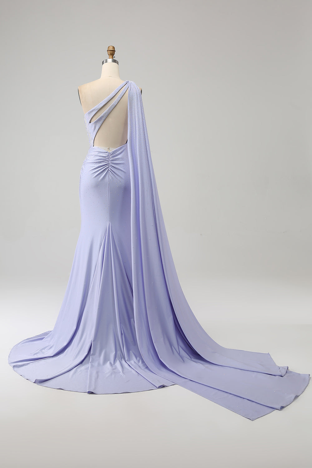 Mermaid One Shoulder Backless Long Prom Dress with Slit Sexy Evening Dresses