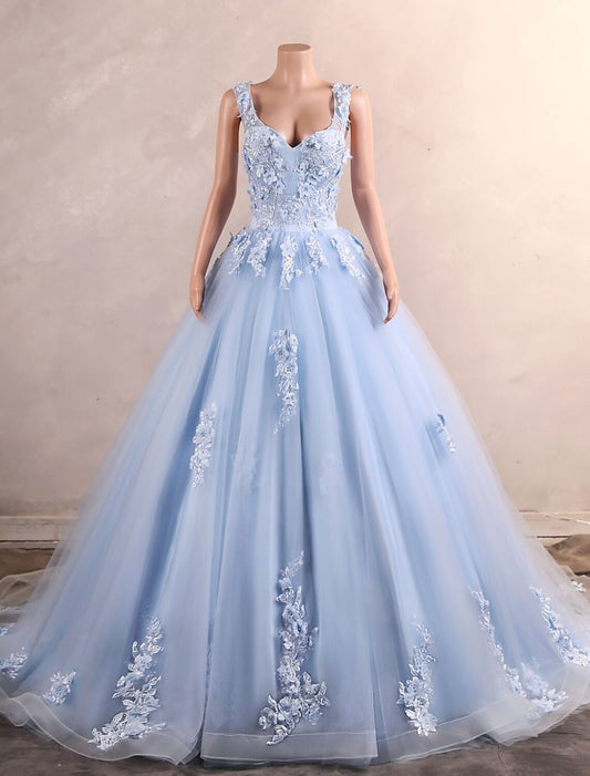 Ball Gown Quinceanera Dresses Elegant Dress Quinceanera Sweet 16 Court Train Sleeveless Sweetheart African American Tulle Cowl Back