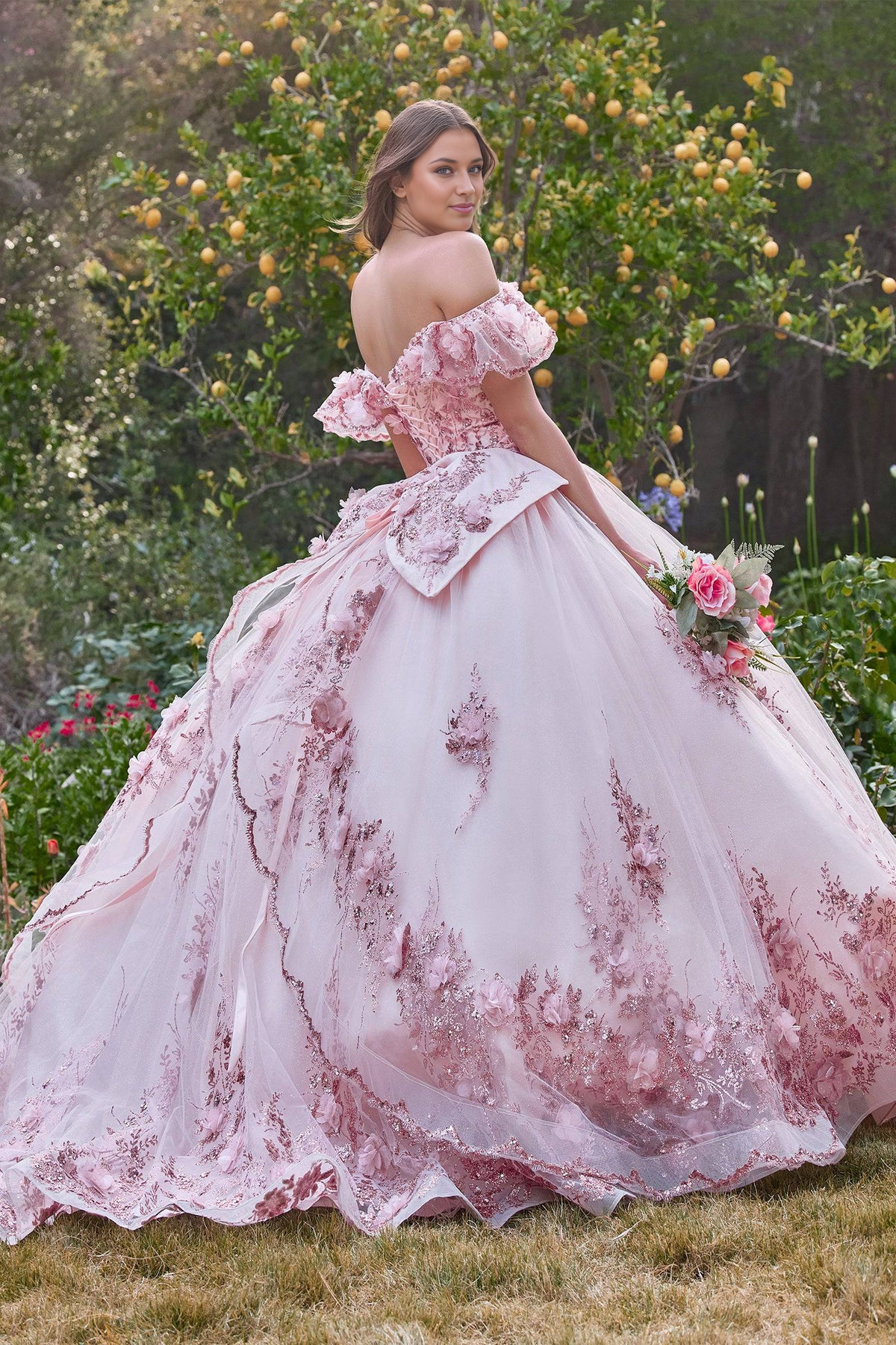 Quinceanera Ball Gown Quinceanera Dress Off Shoulder Long Beautiful Prom Dresses