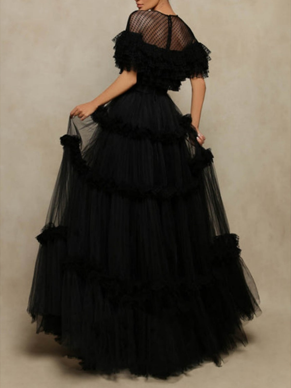 A-Line/Princess Sheer Neck Long Dresses Sexy Evening Dresses