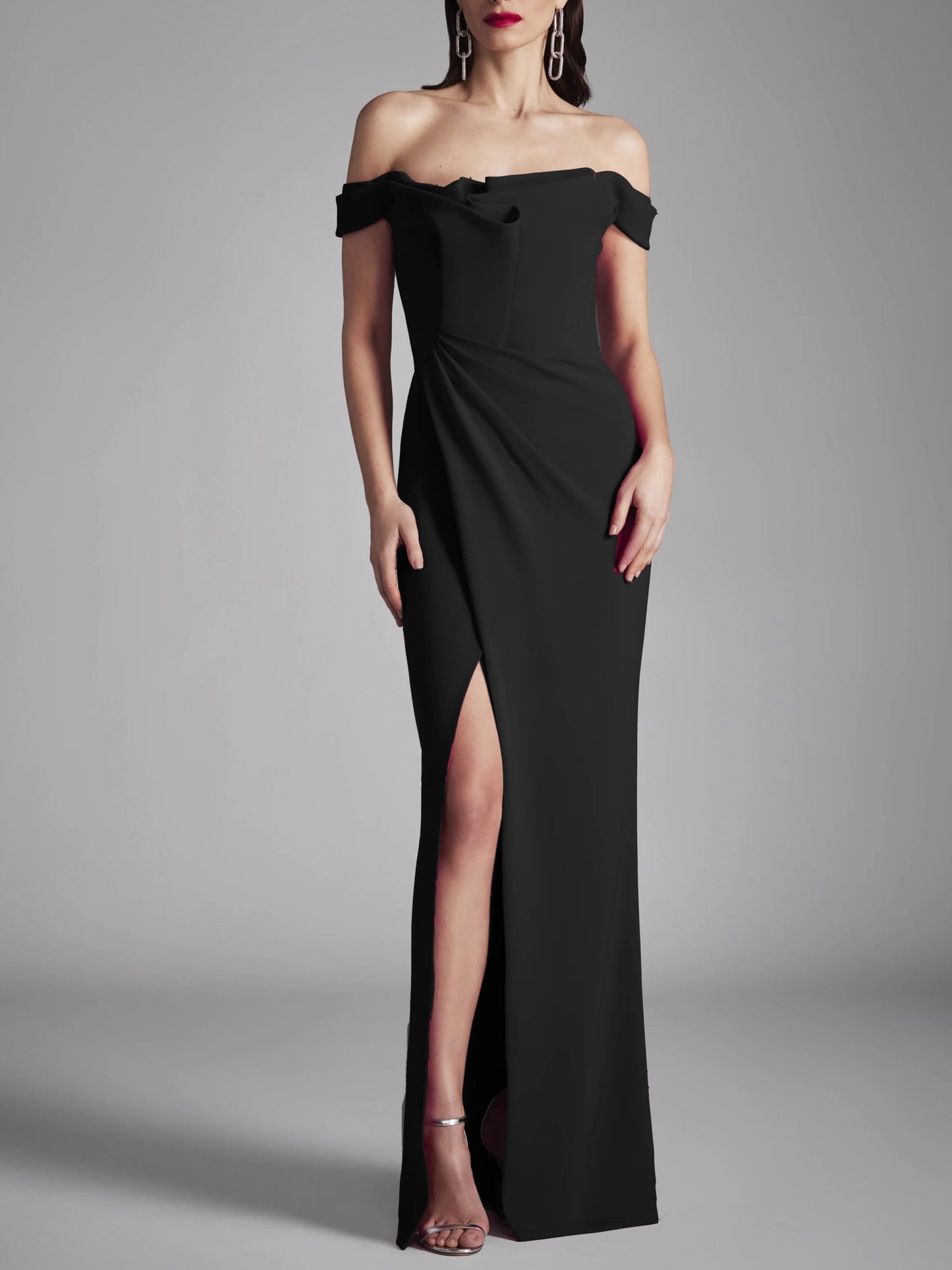 A-Line/Princess Strapless Sleeveless Floor-Length Evening Dress With Ruffles Sexy