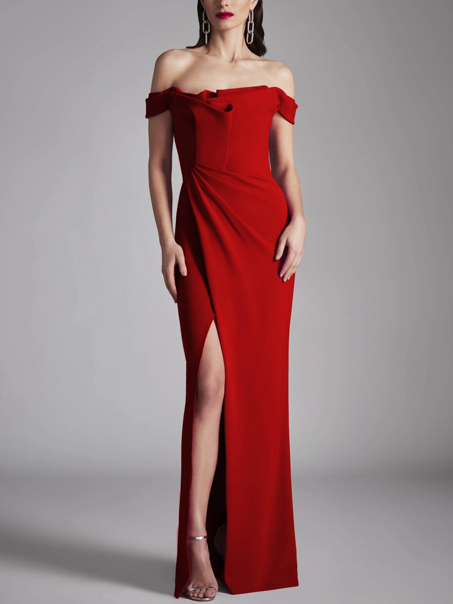 A-Line/Princess Strapless Sleeveless Floor-Length Evening Dress With Ruffles Sexy