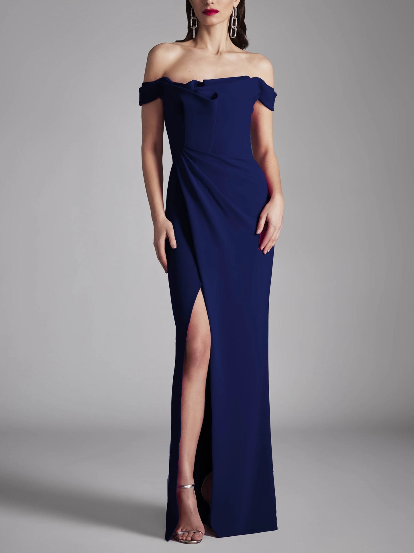A-Line/Princess Strapless Sleeveless Floor-Length Evening Dress With Ruffles Sexy