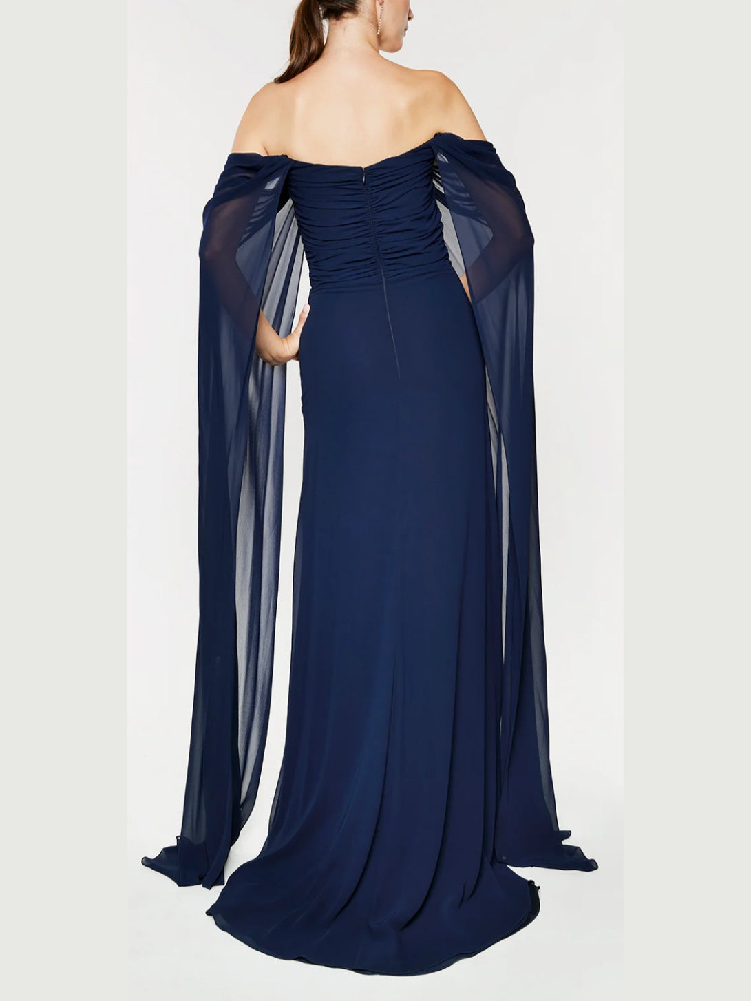 A-Line/Princess Strapless Sleeveless Floor-Length Evening Dress With Watteau Train Sexy