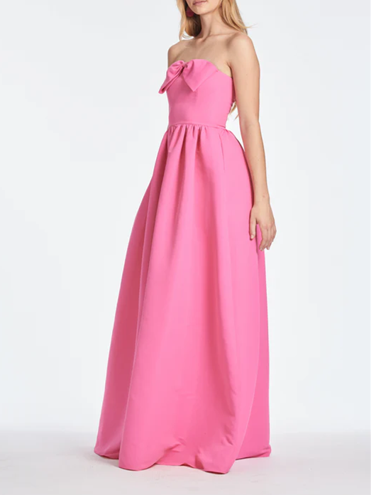 A Line/Princess Strapless Floor-Length Off Shoulder Evening Dresses