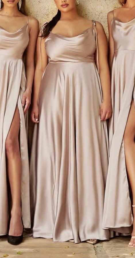 A-Line/Princess Spaghetti Straps Floor-Length Long Bridesmaid Dresses Sexy