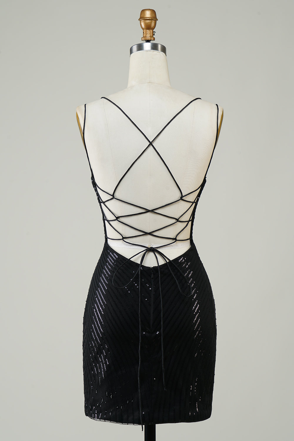 Glitter Short Black Homecoming Dress With Sequins Butterflies Sexy