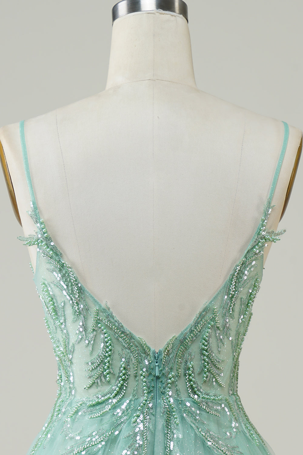 Sparkly Short Glitter Purple & Green Homecoming Dress With Beaded