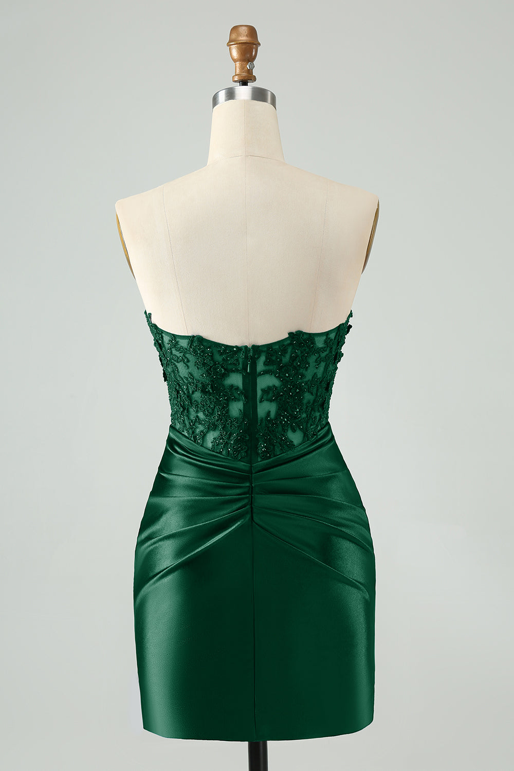 Sexy Bodycon Sweetheart Corset Hollow Out Beaded Short Homecoming Dress Sexy