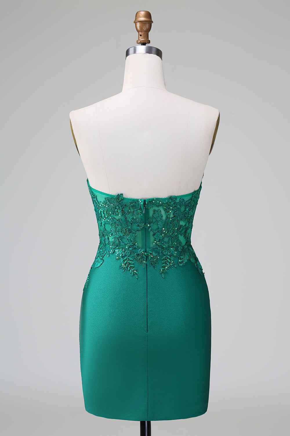Classy Bodycon Strapless Pleated Short Homecoming Dress with Beading Sexy
