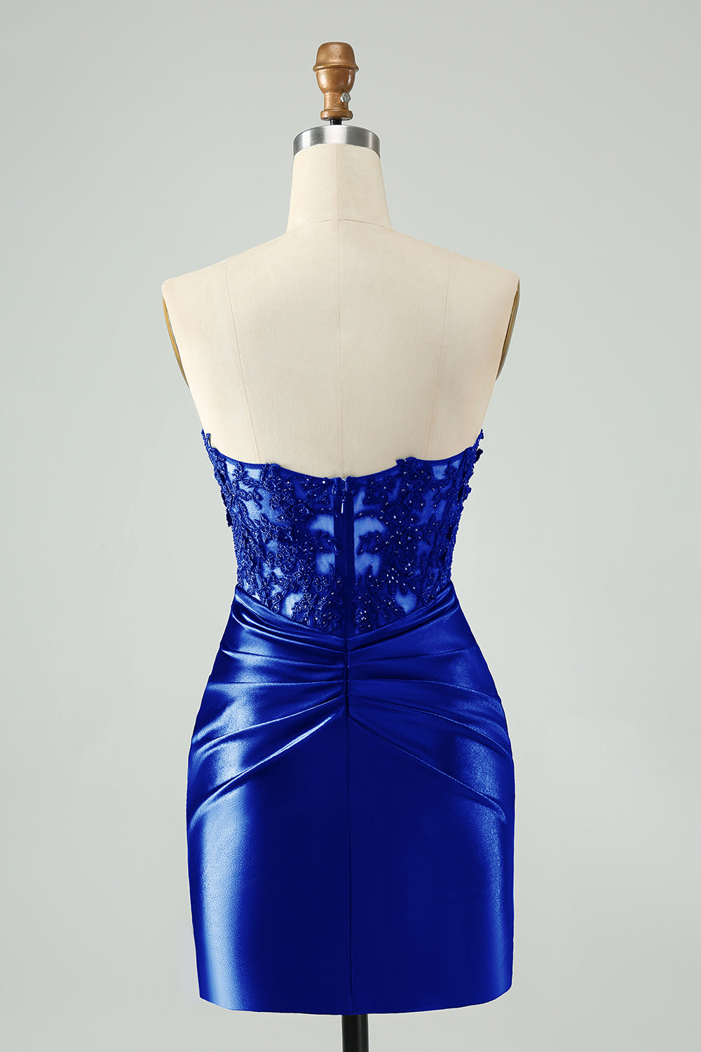 Sexy Bodycon Sweetheart Corset Hollow Out Beaded Short Homecoming Dress Sexy