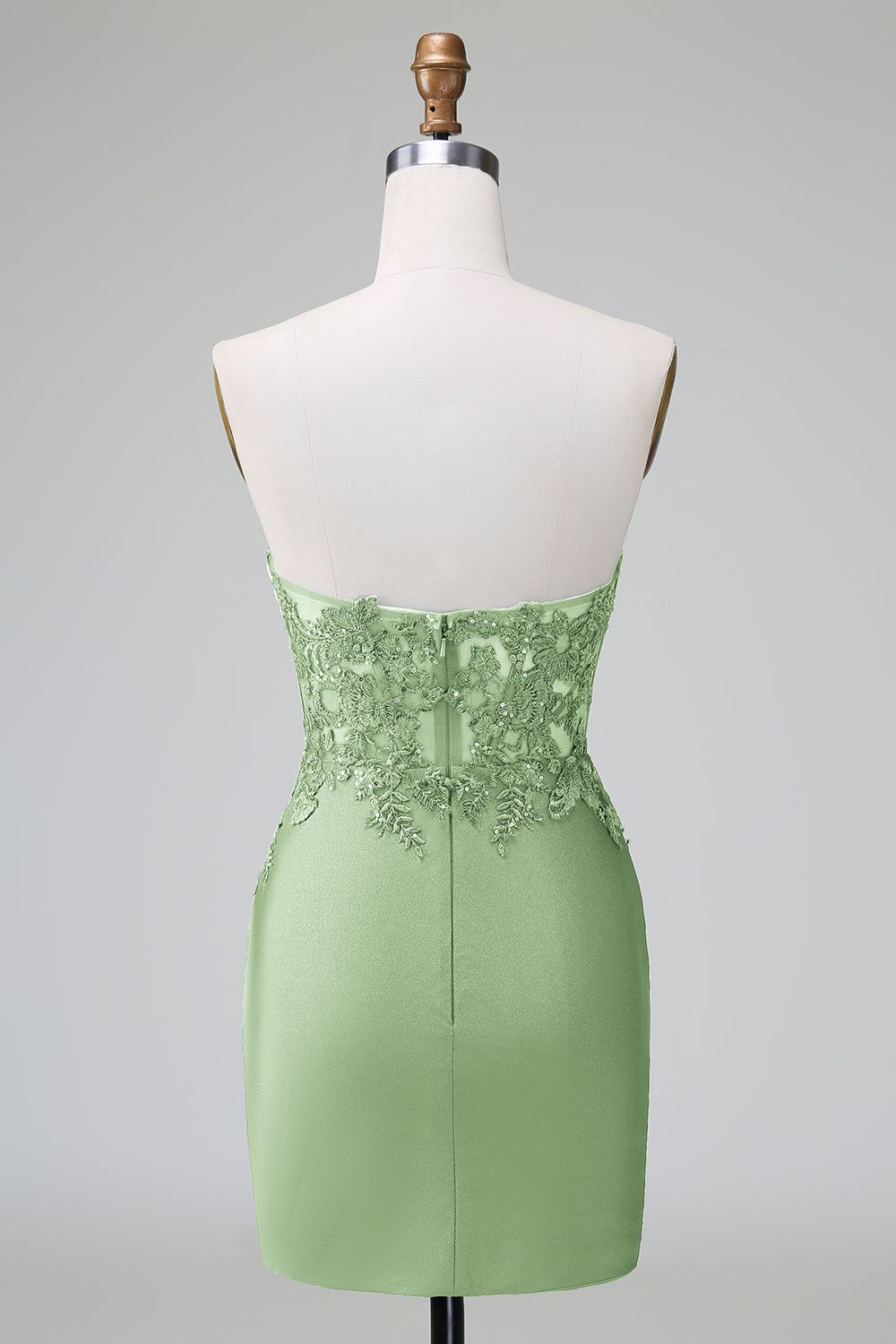 Classy Bodycon Strapless Pleated Short Homecoming Dress with Beading Sexy