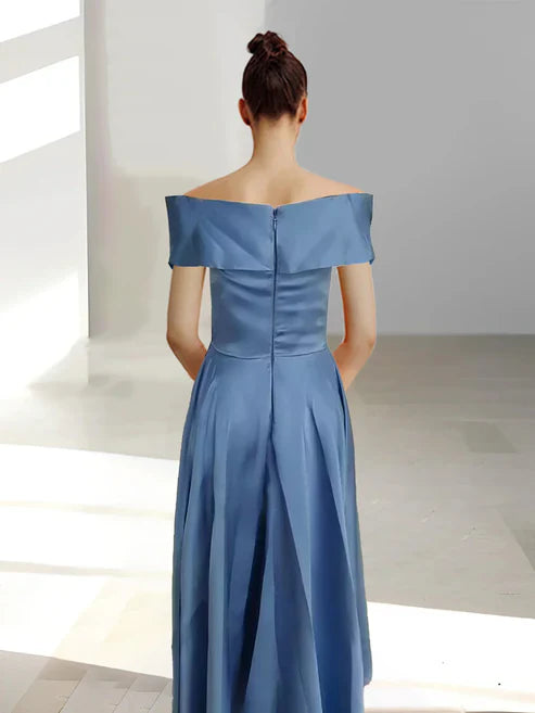 A-Line Off-The-Shoulder Mother Of The Bride Dresses Sexy Evening Dress