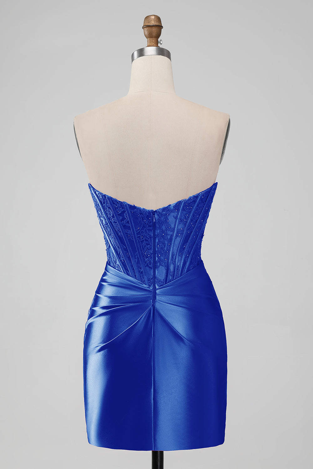 Stylish Red Bodycon Pleated Beaded Corset Short Homecoming Dress Sexy Party Dress