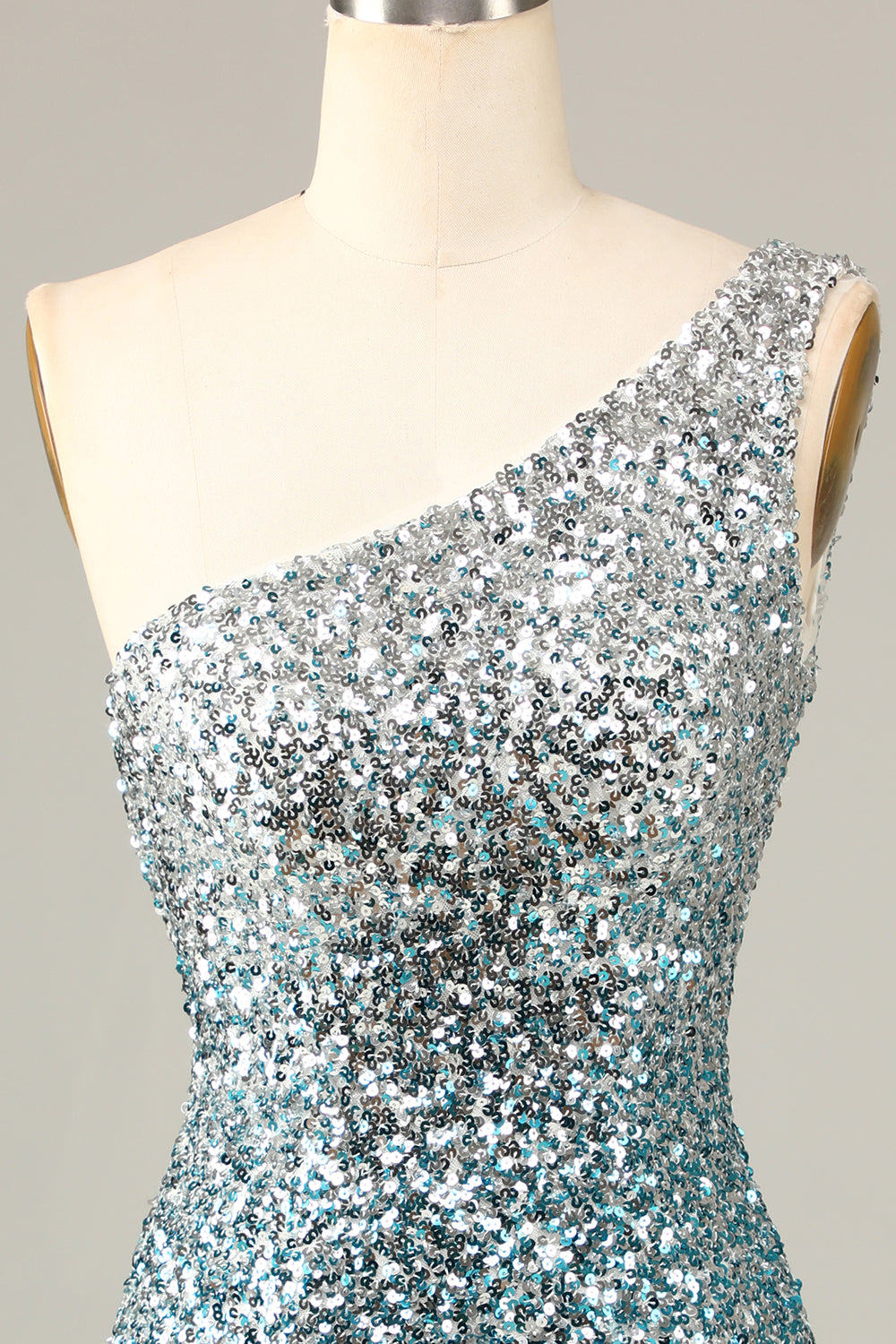 Sparkly Bodycon Spaghetti Straps Blue Sequins Short Homecoming Dress With Tassel Sexy