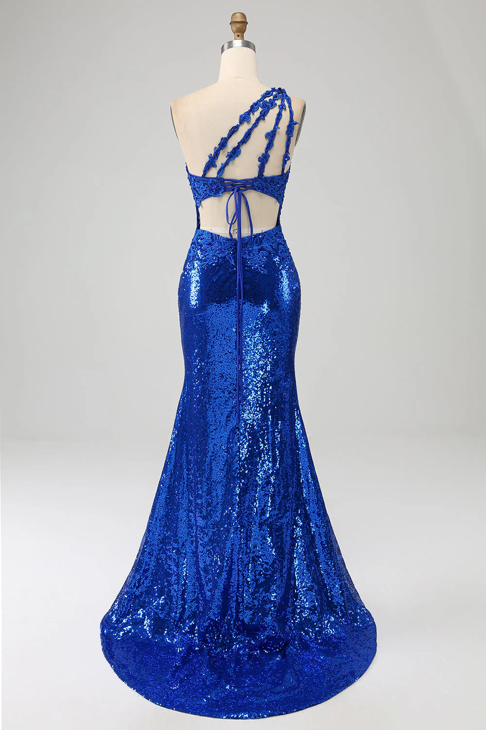 Mermaid Prom Dress with Slit One Shoulder Sexy Long