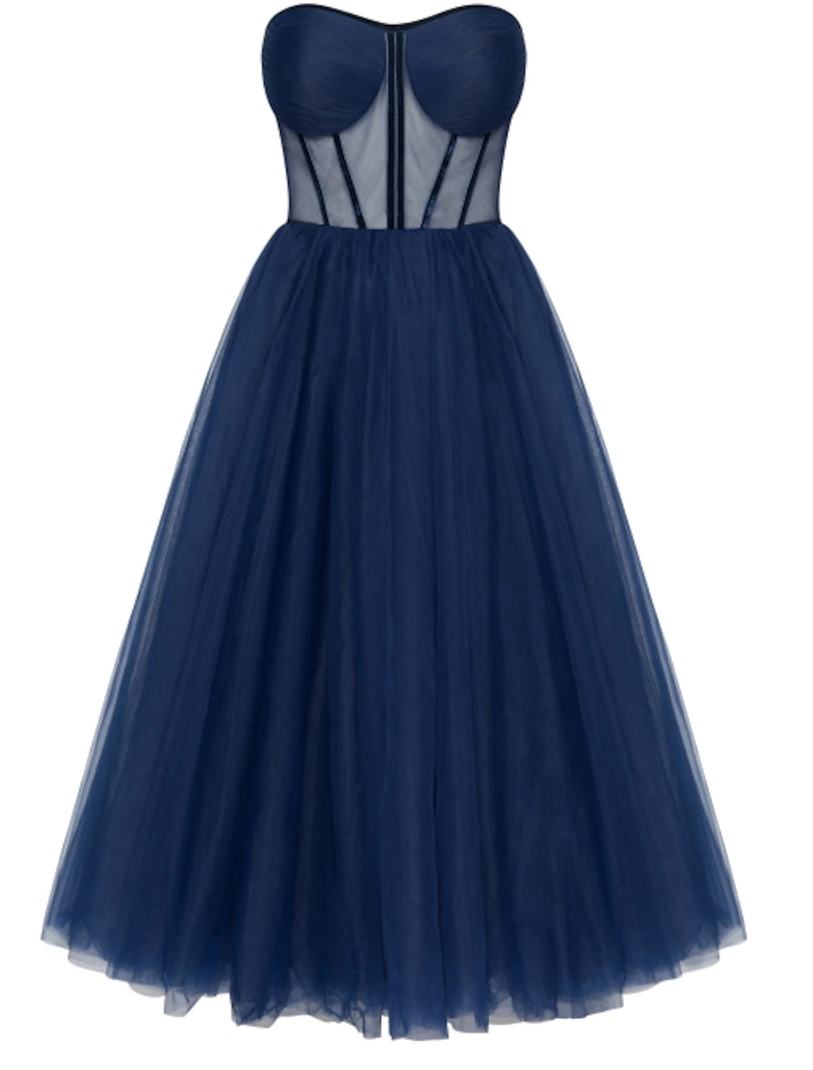 A-Line Cocktail Dresses Party Dress Cocktail Party Prom Tea Length Sleeveless Sweetheart Fall Wedding Guest Tulle