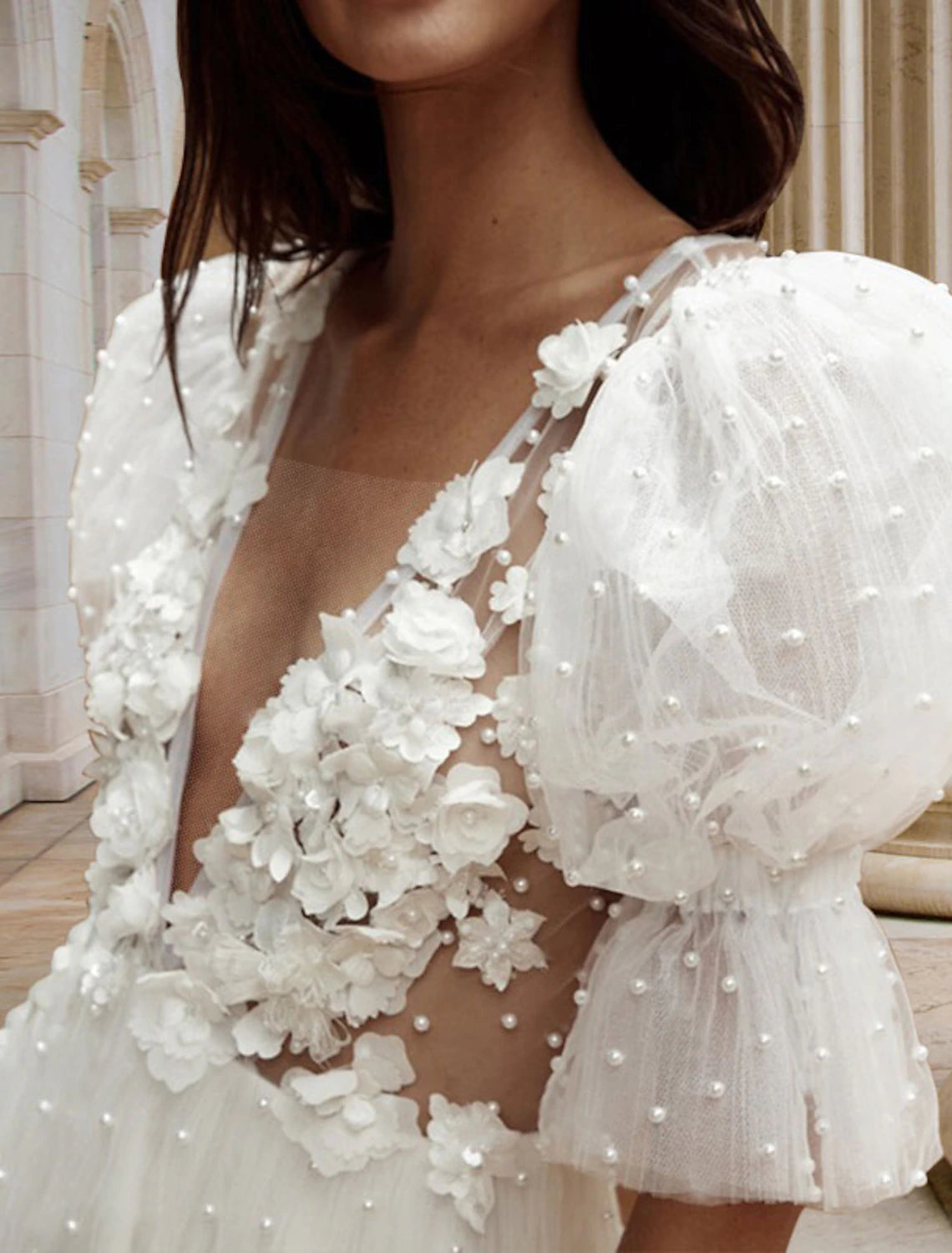 Bridal Shower Open Back Little White Dresses Wedding Dresses A-Line V Neck Short Sleeve Short / Mini Satin Bridal Gowns With Pleats