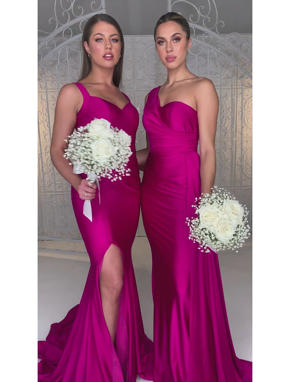 Mermaid / Trumpet Minimalist Sexy Engagement Formal Evening Birthday Dress One Shoulder Sleeveless Sweep / Brush Train Charmeuse