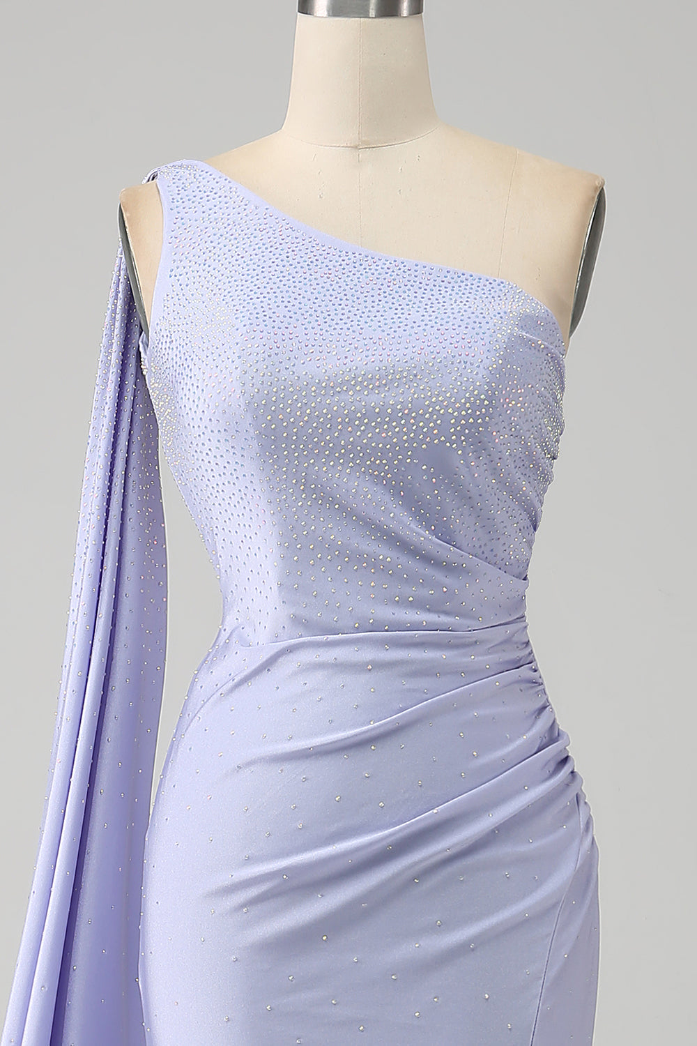 Mermaid One Shoulder Backless Long Prom Dress with Slit Sexy Evening Dresses