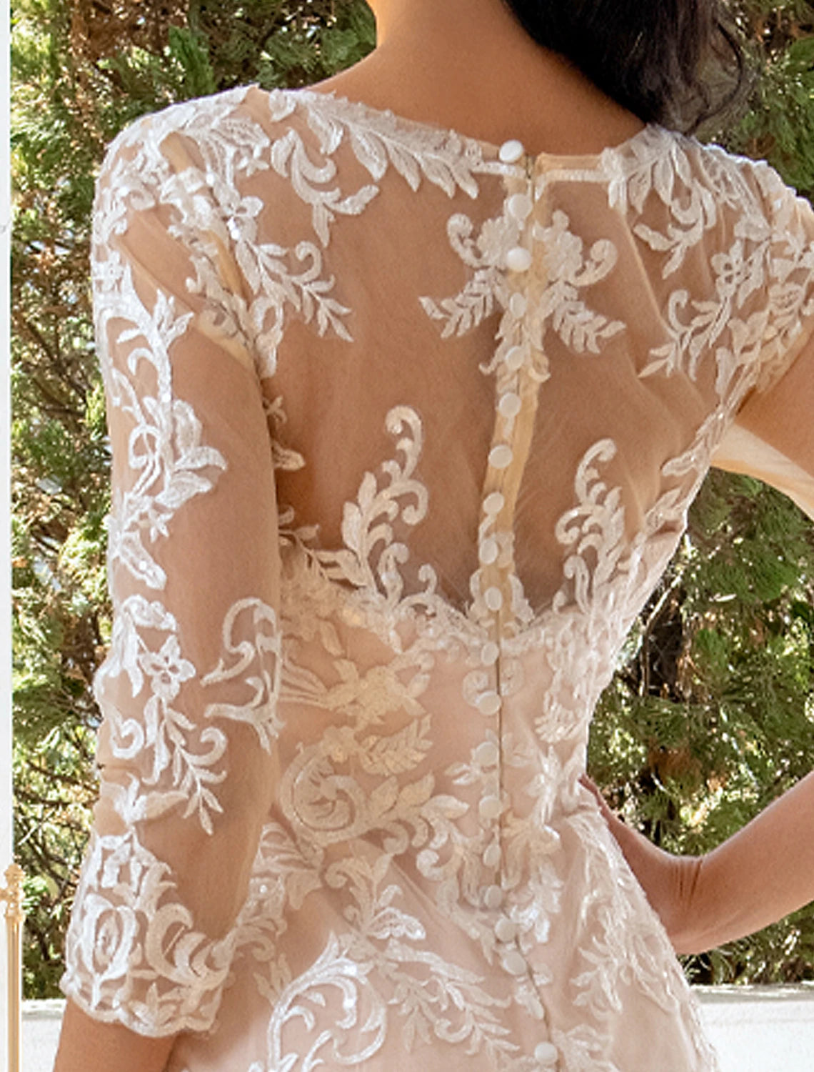 Engagement Formal Wedding Dresses Mermaid / Trumpet Sweetheart Long Sleeve Sweep / Brush Train Lace Bridal Gowns
