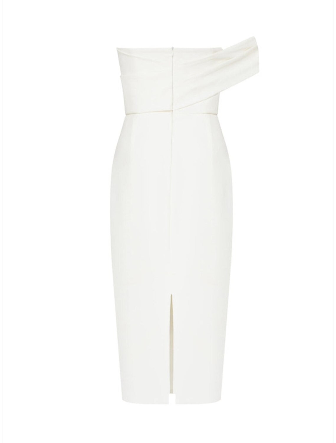 Sheath / Column Minimalist Elegant Homecoming Graduation Dress One Shoulder Sleeveless Knee Length Stretch Fabric with Slit