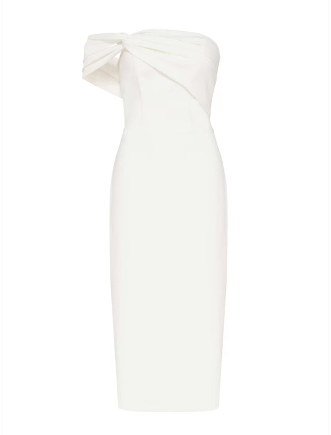 Sheath / Column Minimalist Elegant Homecoming Graduation Dress One Shoulder Sleeveless Knee Length Stretch Fabric with Slit