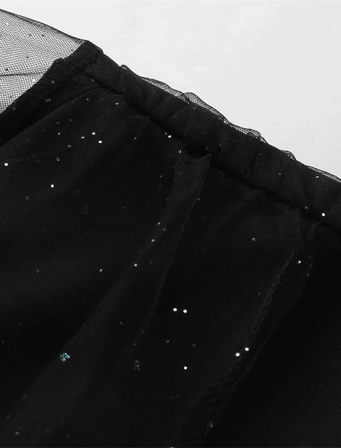 Black Dress Wedding Guest Cocktail Dress Sexy V Neck Bodycon Patchwork Long Mesh Sleeve Spring Sparkly
