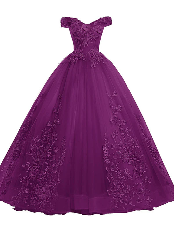 Ball dress adult dress princess dress red and green dress adult dress floor length sleeveless off the shoulder polyester with stickers Prom Dress Quinceanera Dress