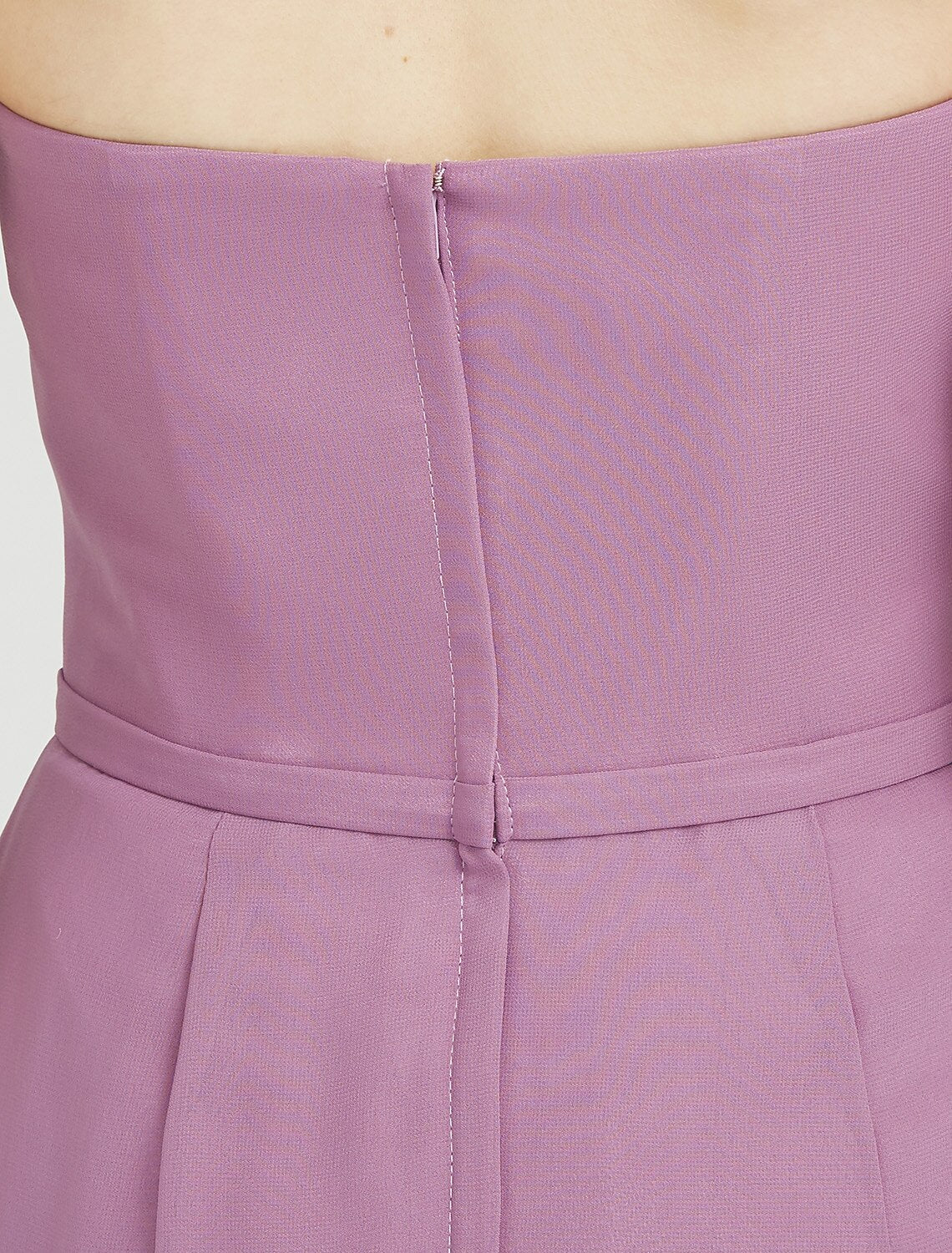 Sheath / Column Sweetheart Neckline Asymmetrical Chiffon Long Bridesmaid Dress