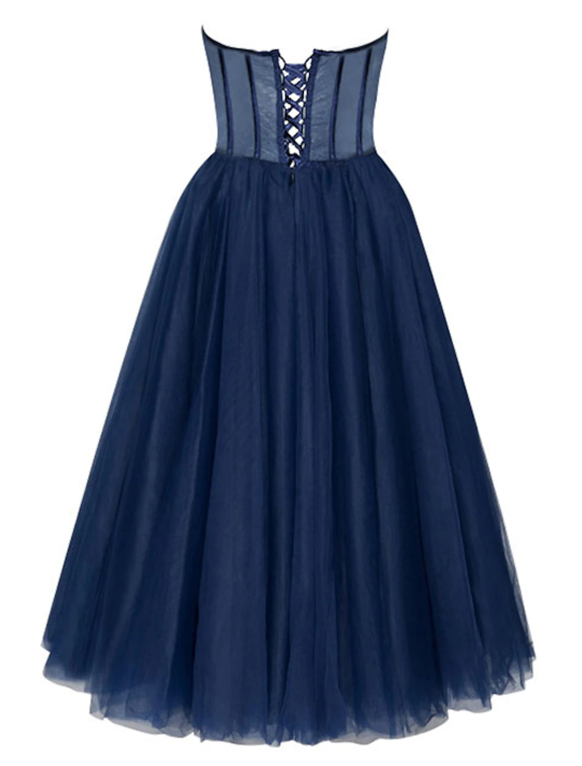 A-Line Cocktail Dresses Party Dress Cocktail Party Prom Tea Length Sleeveless Sweetheart Fall Wedding Guest Tulle