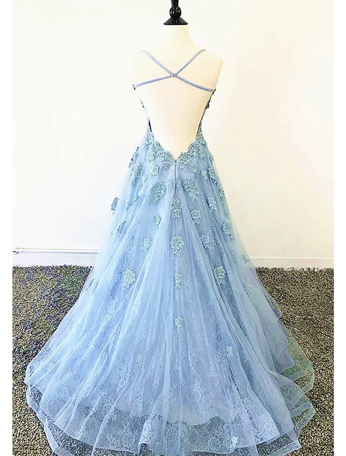 Ball Gown A-Line Evening Dresses Sparkle & Shine Dress Formal Floor Length Sleeveless Sweetheart Neckline Tulle Backless with Pleats