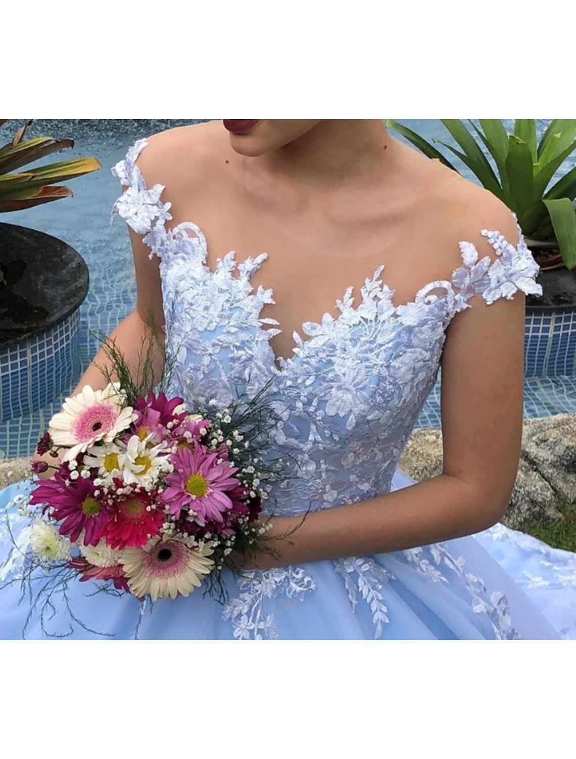 Engagement Wedding Dresses in Color Formal Wedding Dresses Ball Gown V Neck Cap Sleeve Chapel Train Lace Bridal Gowns