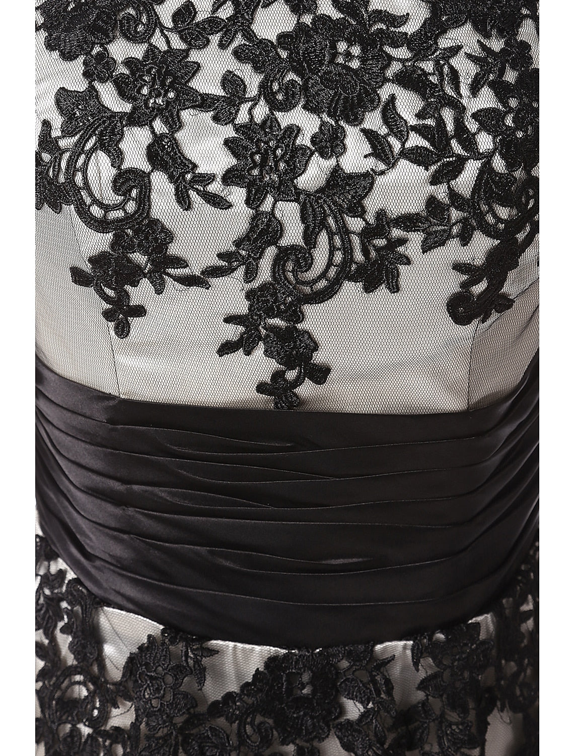 Ball Gown Evening Gown Color Block Dress Formal Evening Ankle Length Half Sleeve Jewel Neck Fall Wedding Guest Lace with Lace Insert