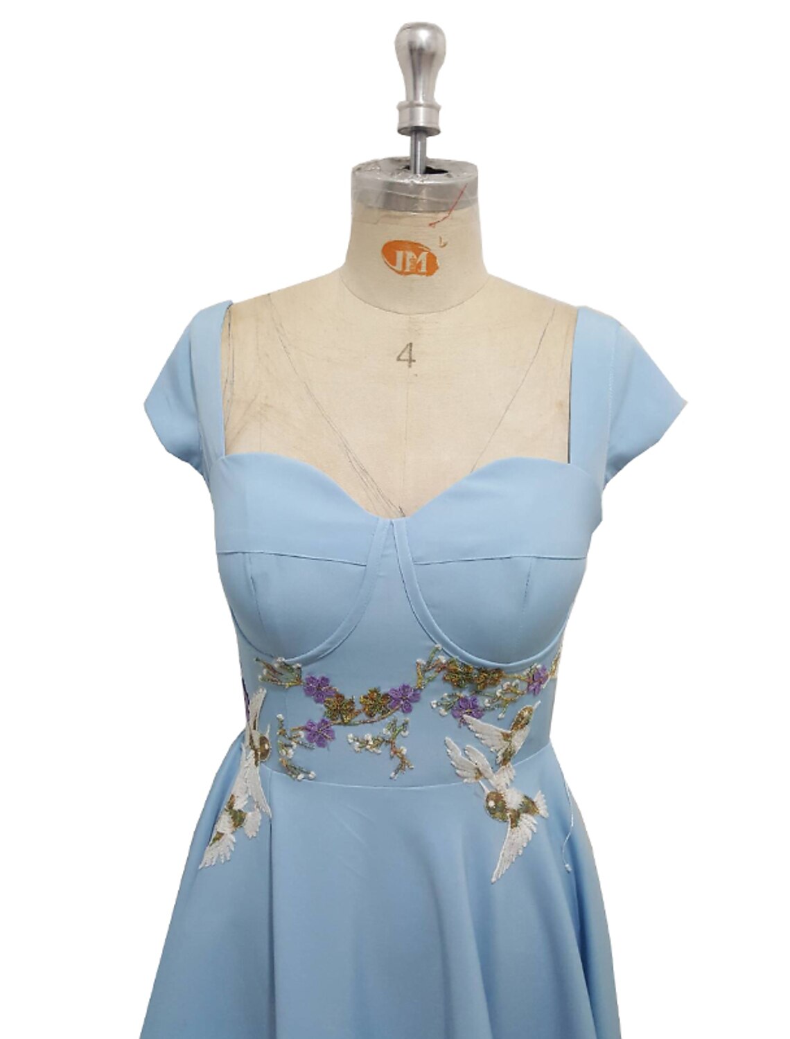 A-Line Evening Gown Elegant Dress Party Wear Floor Length Short Sleeve Sweetheart Stretch Fabric