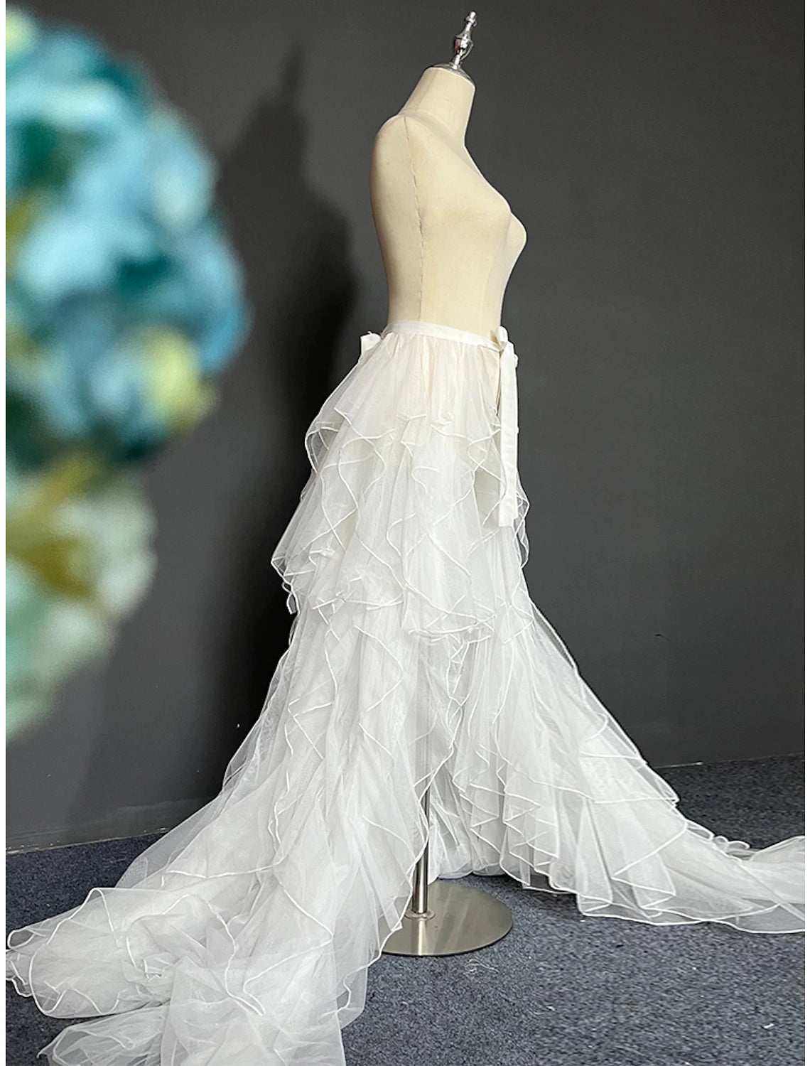 Casual Wedding Dresses A-Line Separates Separates Court Train Tulle OverSkirts Bridal Gowns