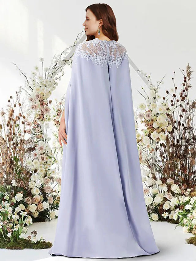 Two Piece Sheath / Column Evening Gown Luxurious Dress Party Wear Floor Length Sleeveless Jewel Neck Chiffon