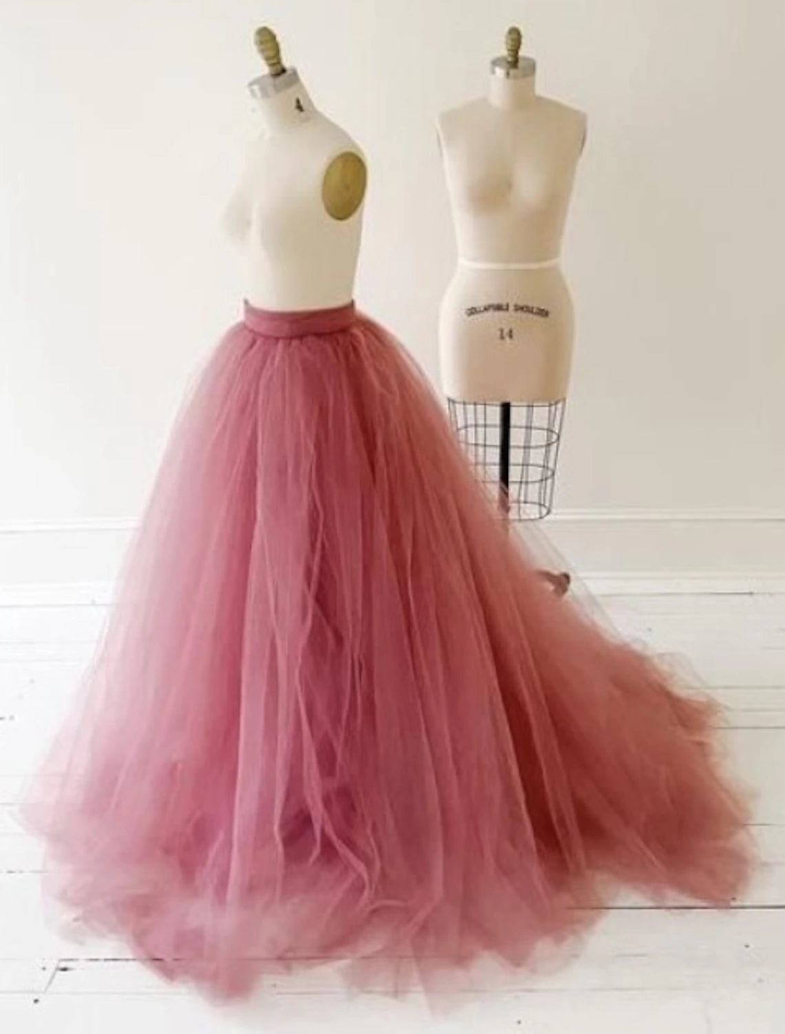 Wedding Dresses in Color Wedding Dresses A-Line Separates Separates Sweep / Brush Train Tulle Bridal Skirts Bridal Gowns