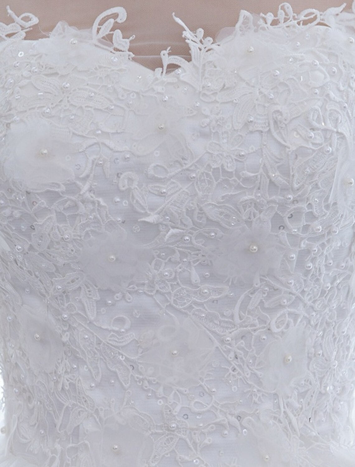 Reception Formal Wedding Dresses Ball Gown Illusion Neck Half Sleeve Floor Length Satin Bridal Gowns