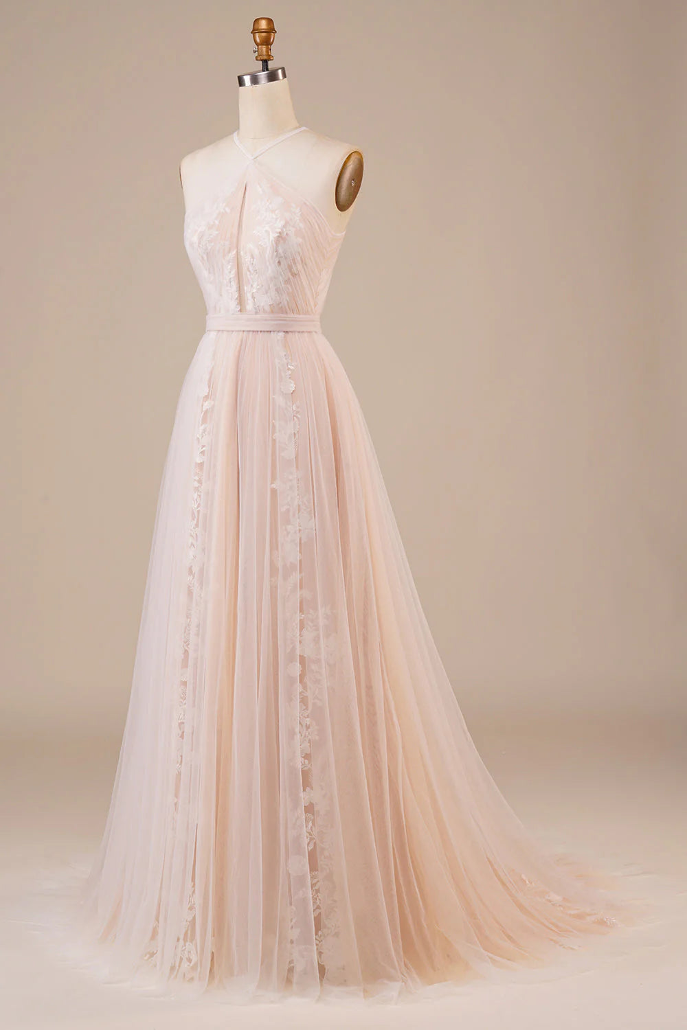 Tulle Wedding Dress with Appliques Sexy
