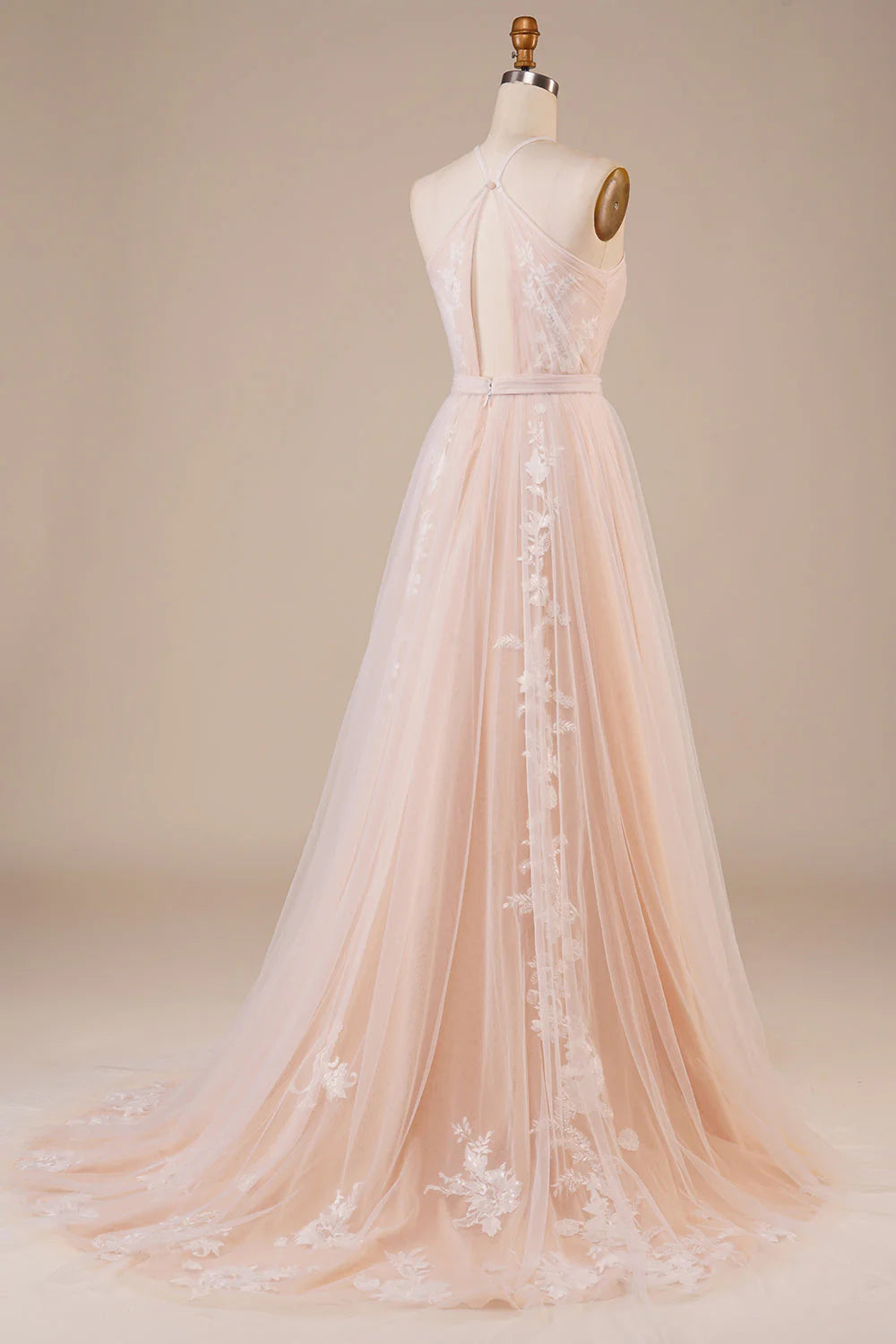 Tulle Wedding Dress with Appliques Sexy